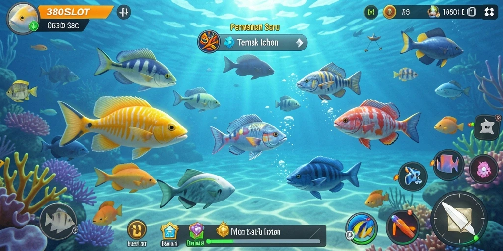 Tampilan gameplay seru dari 380SLOT Tembak Ikan.