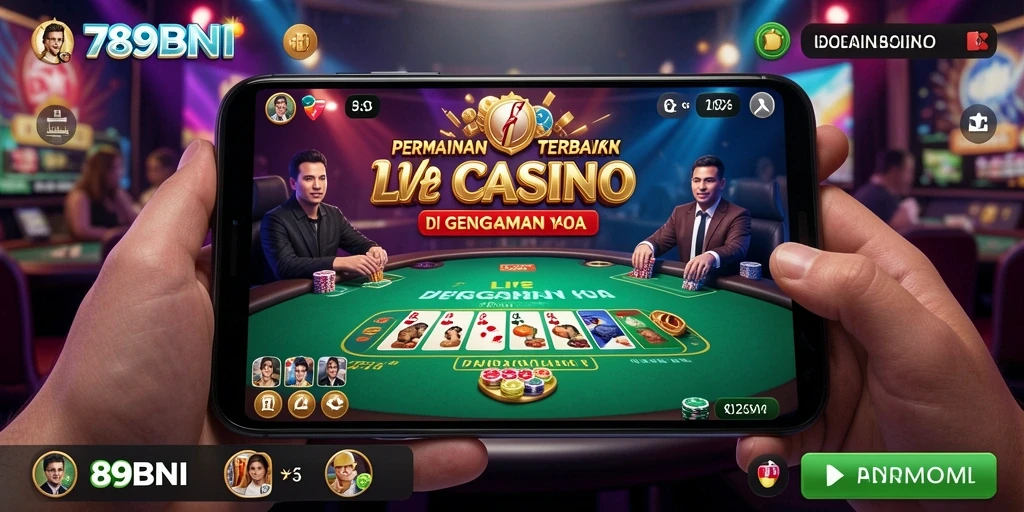 Screenshot gameplay Live Casino yang menarik dan realistis.