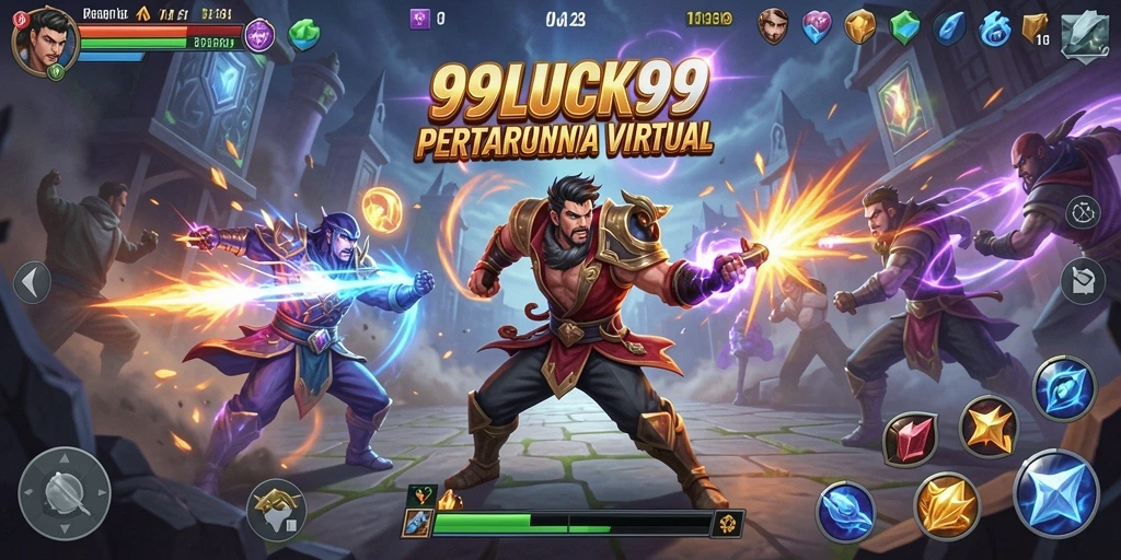 Screenshot utama 99LUCK99 menampilkan pertarungan yang mendebarkan dengan grafis menakjubkan.