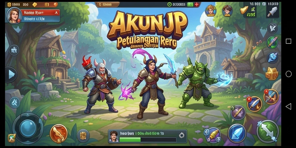 Tampilan gameplay <strong>AKUNJP</strong> yang menakjubkan dan penuh aksi.