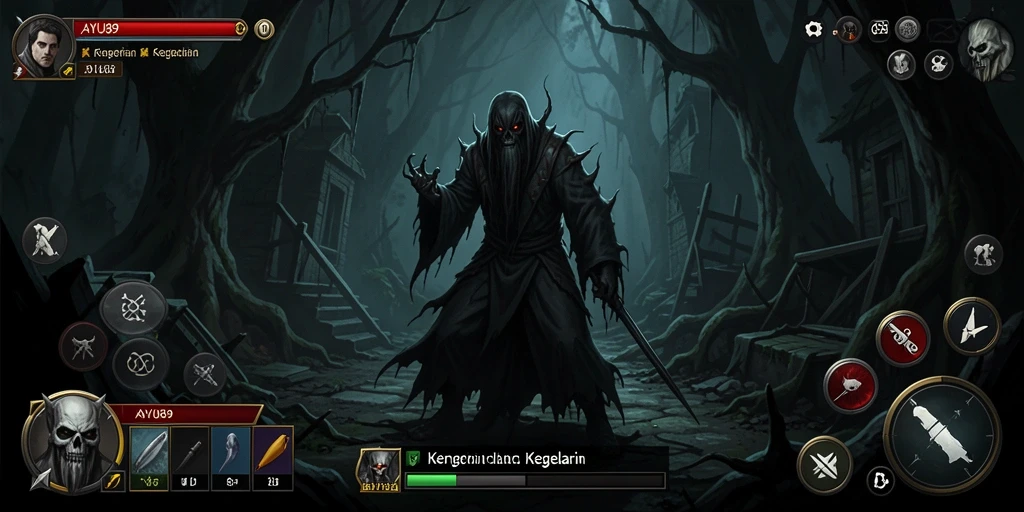 Tampilan gameplay AYU89 yang mencekam dan penuh ketegangan.