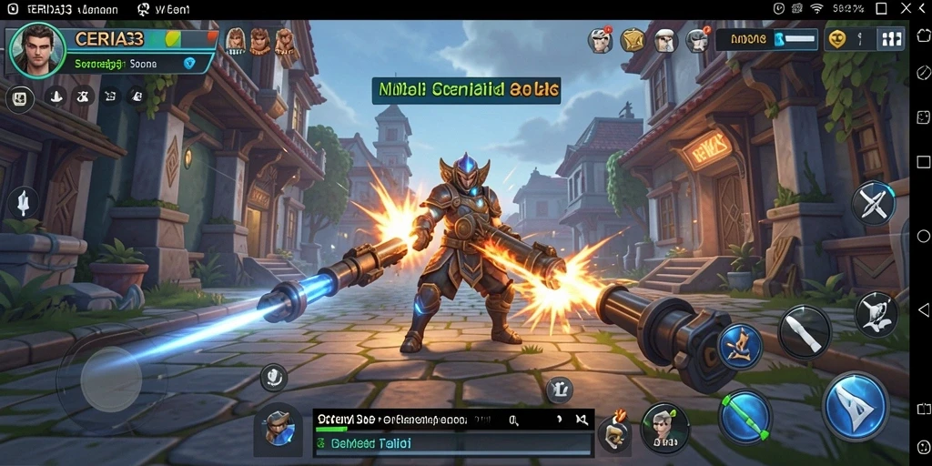 Screenshot CERIA33 menampilkan aksi perang dan strategi yang seru.