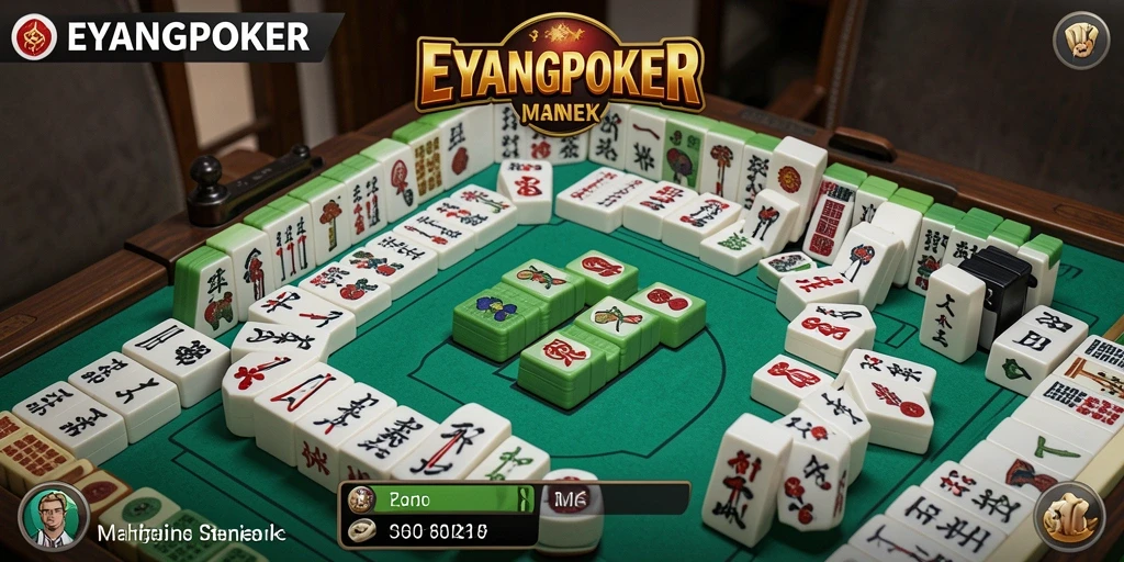 Tampilan gameplay seru dari game Mahjong EYANGPOKER.