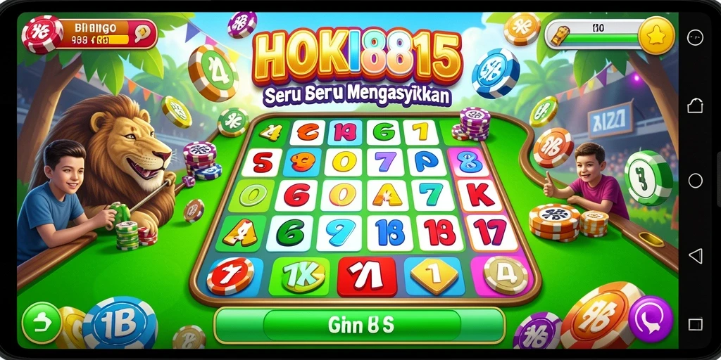 Tampilan gameplay seru dalam permainan Bingo HOKI8815.