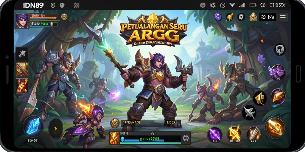 Tampilan seru dari gameplay ARPG IDN89 yang mendebarkan.
