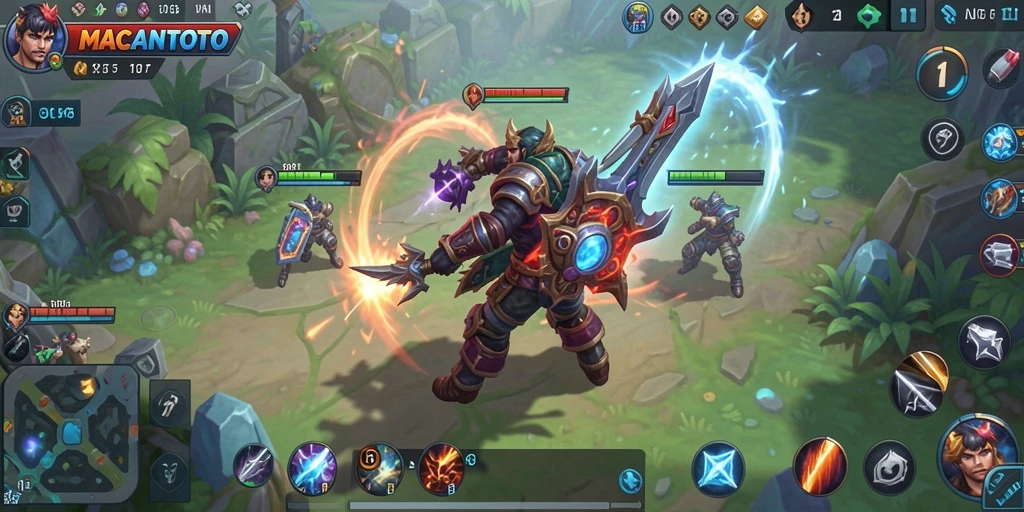 Menampilkan aksi dan strategi dalam gameplay MACANTOTO.