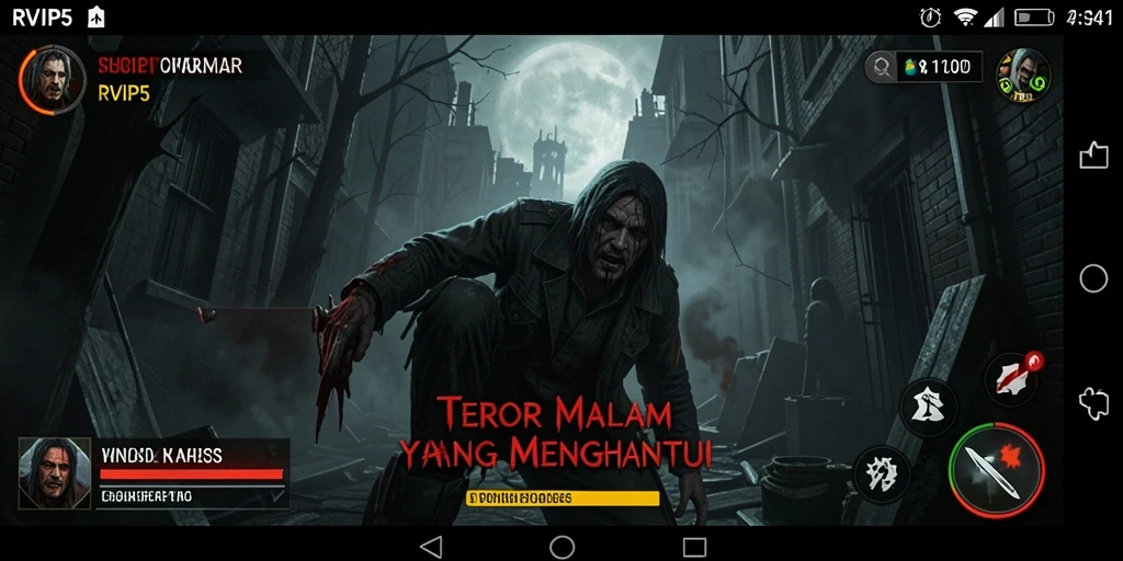 Gameplay horor yang menegangkan dan menyeramkan di RVIP5.
