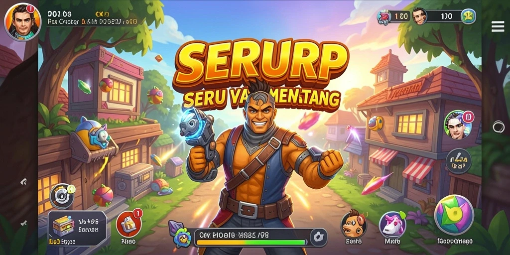 Screenshot menampilkan gameplay SERURP yang penuh aksi dan tantangan.