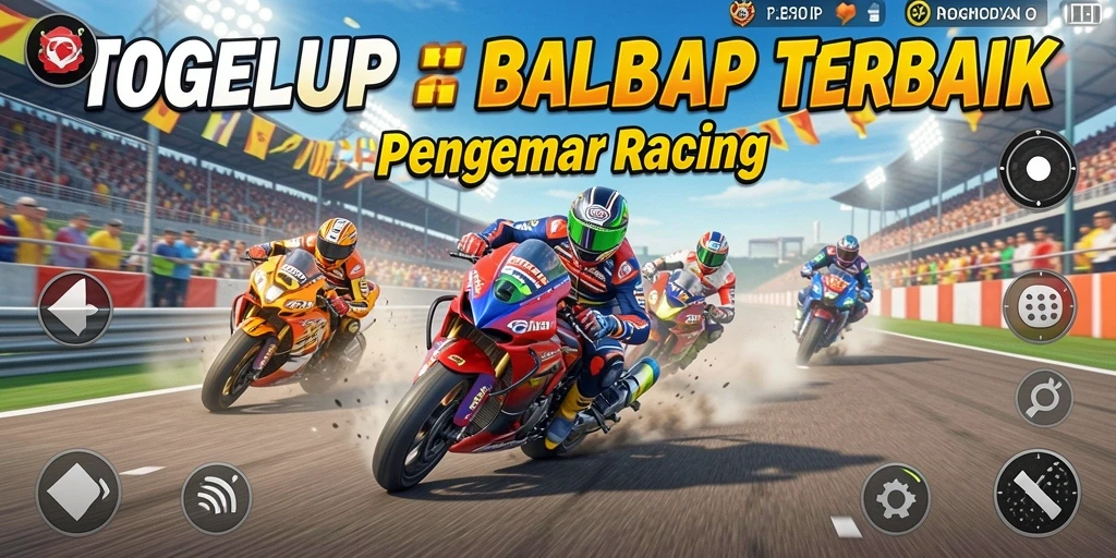 Tampilan mendebarkan dari balapan di TOGELUP yang seru.