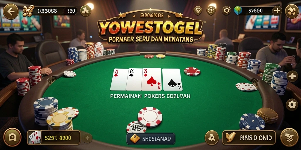 Tampilan gameplay seru di YOWESTOGEL dengan pemain yang bersaing.