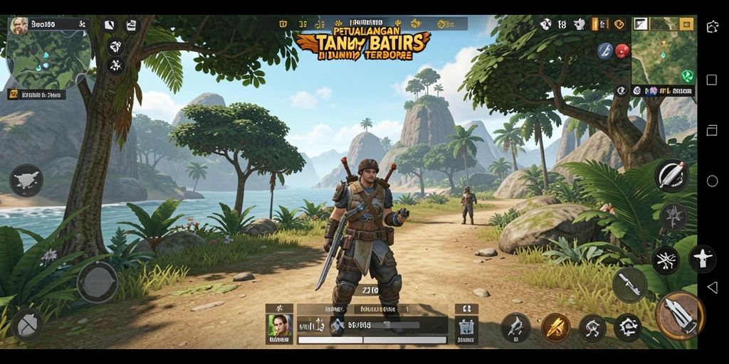 Gameplay Z18 yang menampilkan eksplorasi dunia terbuka yang luas.